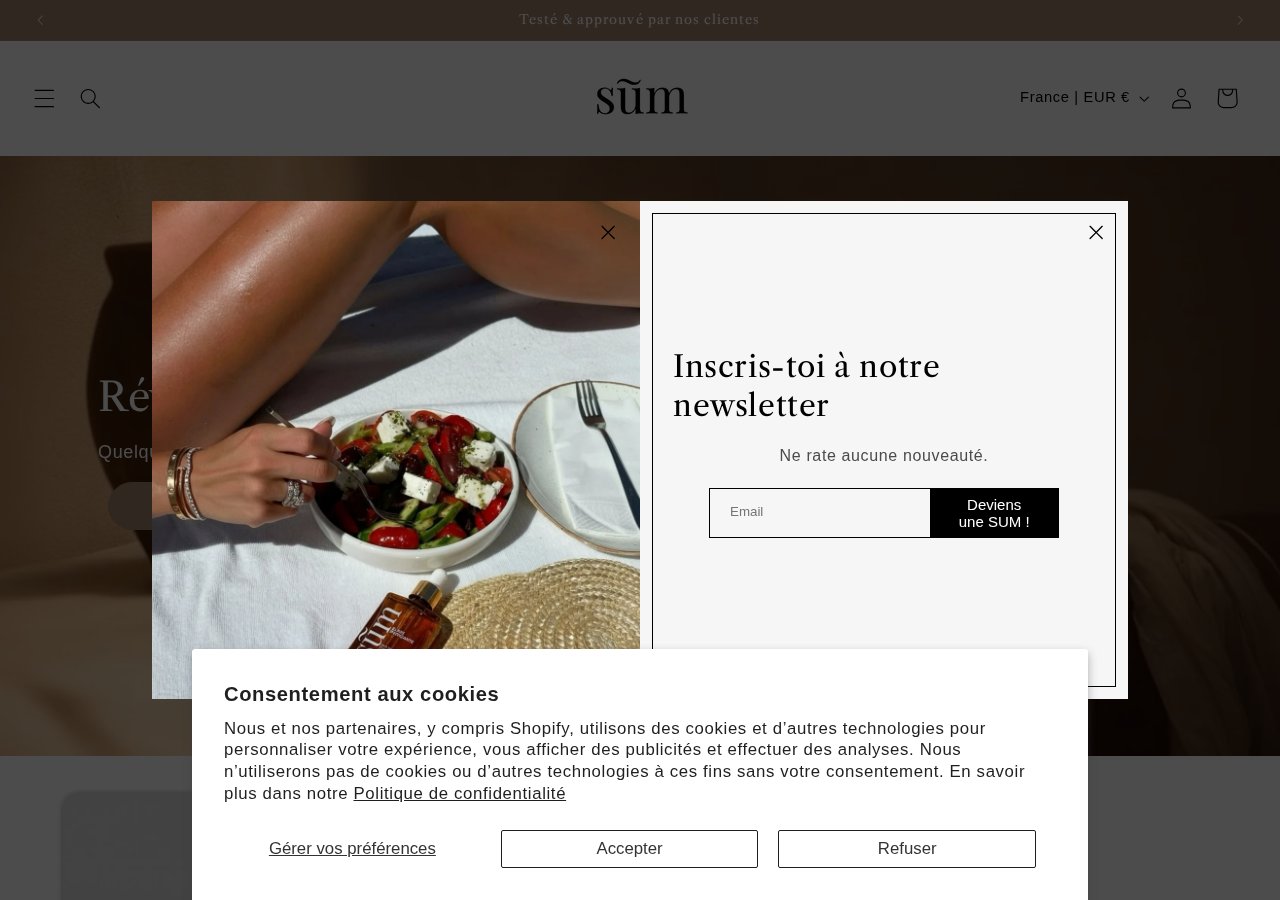 Aperçu du site sumglow.fr