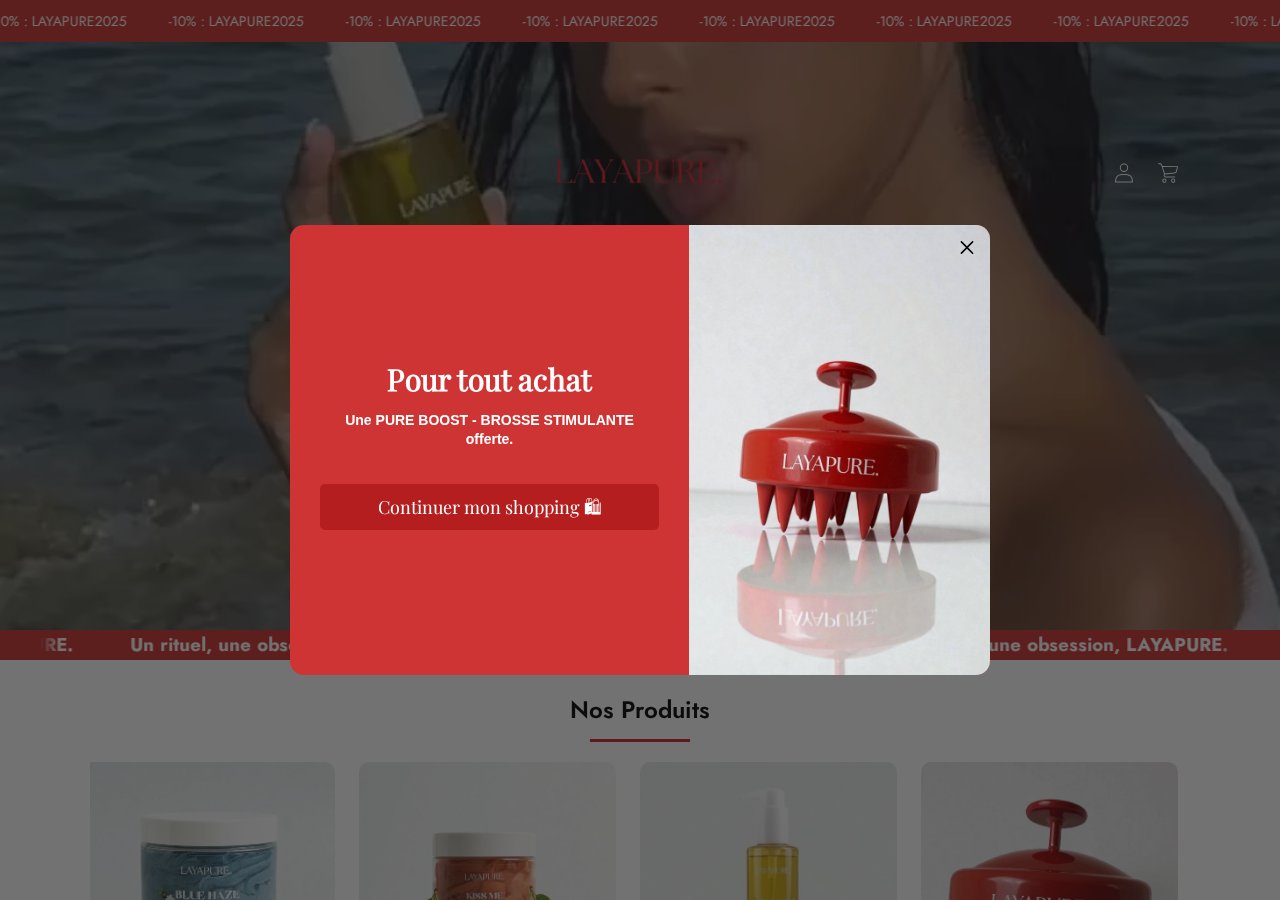 Aperçu du site layapure.fr